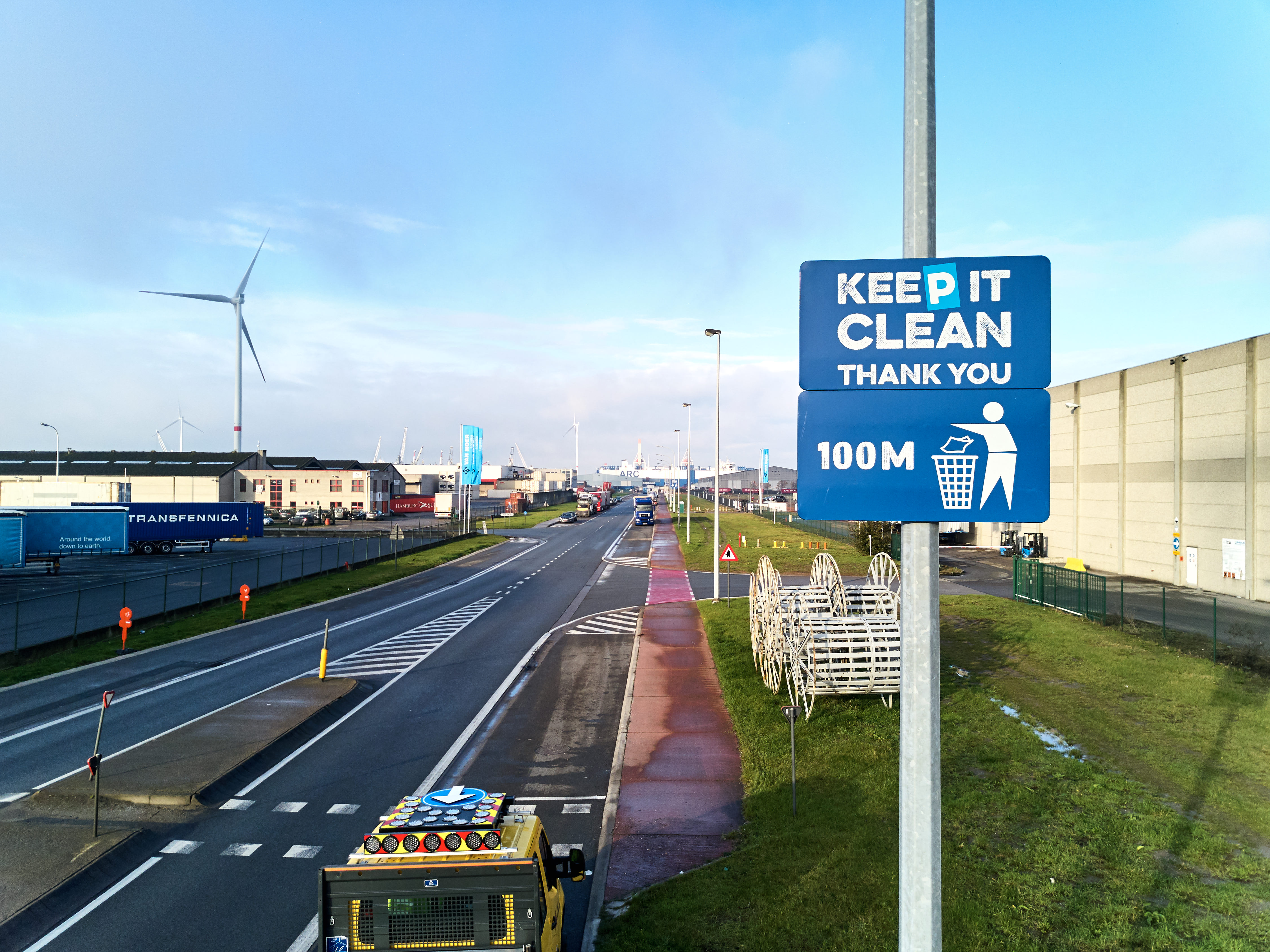 haven van antwerpen communicatie truckers