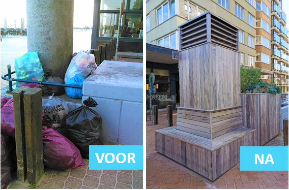 verluchtingskokers getransformeerd tot stijlvolle zitbanken