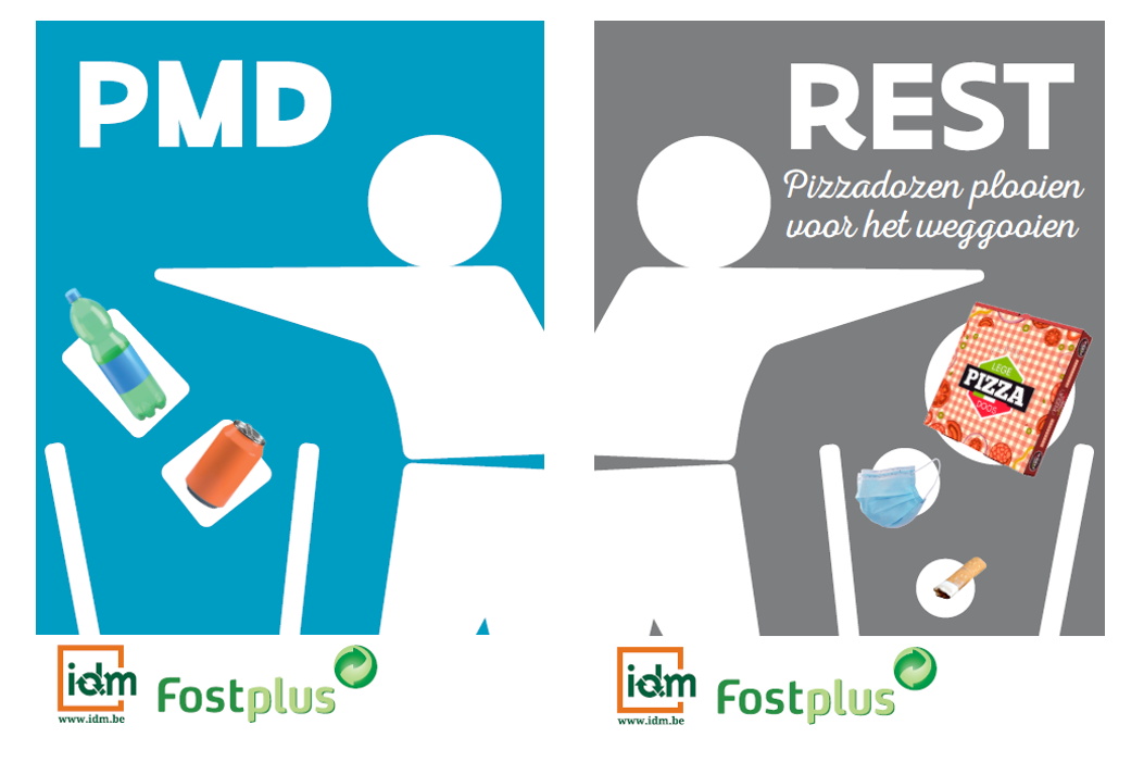 Sorteren pizzadozen