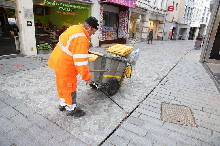 Netheidsdienst aan het werk